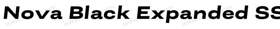 Nova Black Expanded SSi Black Expanded Italic字体转换